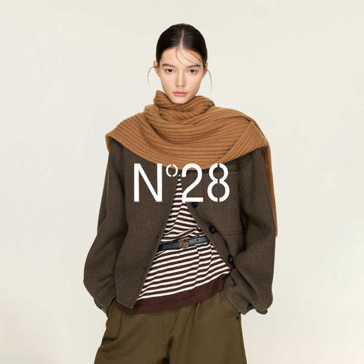 N°28【零压感】山羊绒毛呢外套女秋冬短款宽松复古小个子呢上衣8855A1D709  商品图2