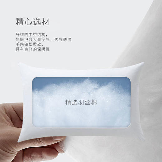 HZ羽丝棉枕芯 酒店款 1350g 80*50cm 商品图2