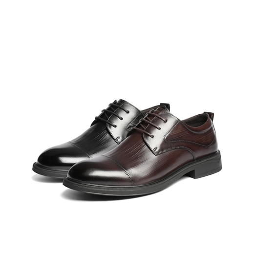 BF楼百丽男鞋真牛皮三接头商务鞋男士26春商场款通勤正装皮鞋8YX01AM6 商品图0