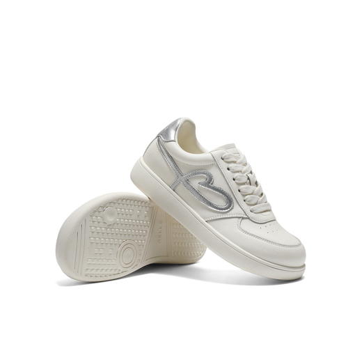 BF楼百丽女鞋子简约百搭小白鞋女2026春季新款运动休闲板鞋E9T1DAM6 商品图4