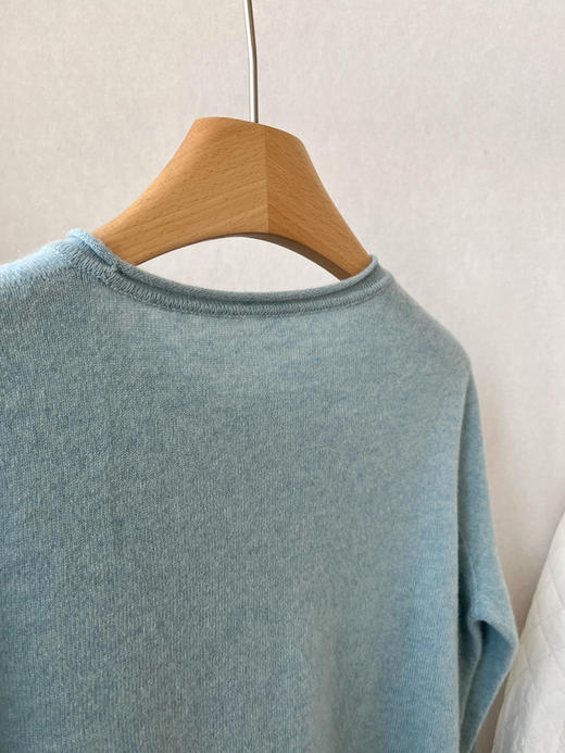 【体验羊绒】噢蜜ooomeooo冰雪蓝羊绒衫 商品图7