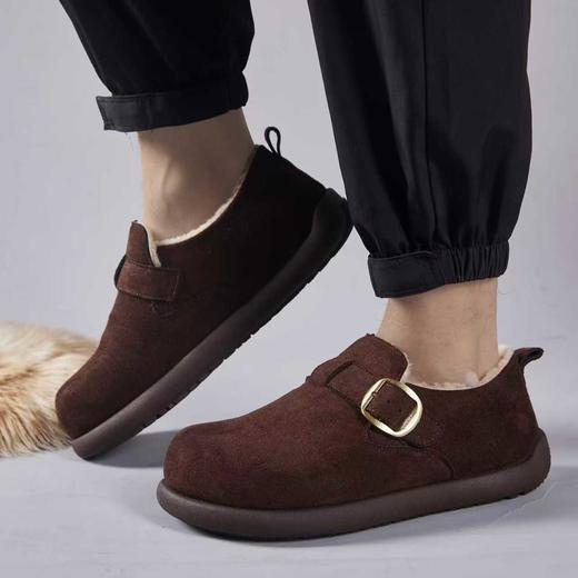 【HF】无忧购冬季加绒男款潮流休闲平底一脚蹬勃肯鞋6502（截单后3-5天发货） 商品图1