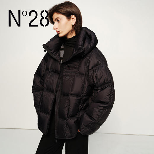 N°28 保暖连帽90鹅绒服女秋冬排骨羽绒外套8855A1Y255 商品图2