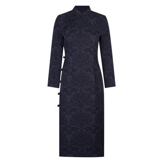 中式文雅复古旗袍春秋中国风提花日常改良OY24318 商品图4