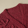 【林栖设计小店】【手工钩花】（预12.7）红色毛织外套镂空肌理2025秋冬新款开衫上衣女G1954271 商品缩略图9