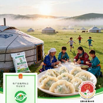 鑫乐雪花饺子粉10斤 内蒙河套平原饺子粉 中筋面粉 水饺粉 /粮油调味 /面粉 /通用粉 商品图5