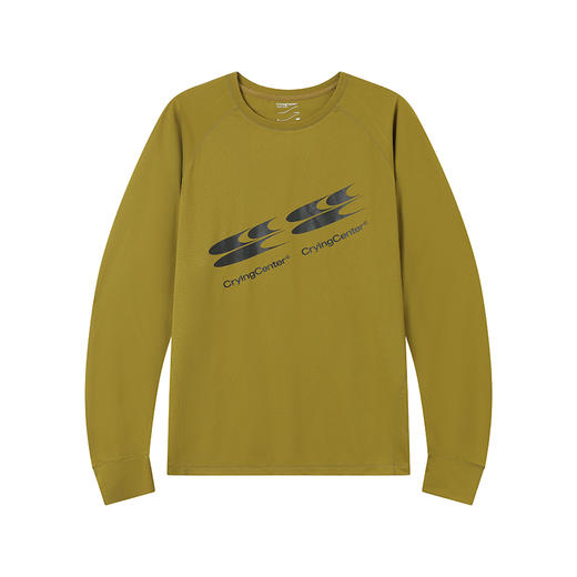 CryingCenter logo跑步羽毛球长袖速干宽松长袖TEE训练服哭喊中心 商品图2