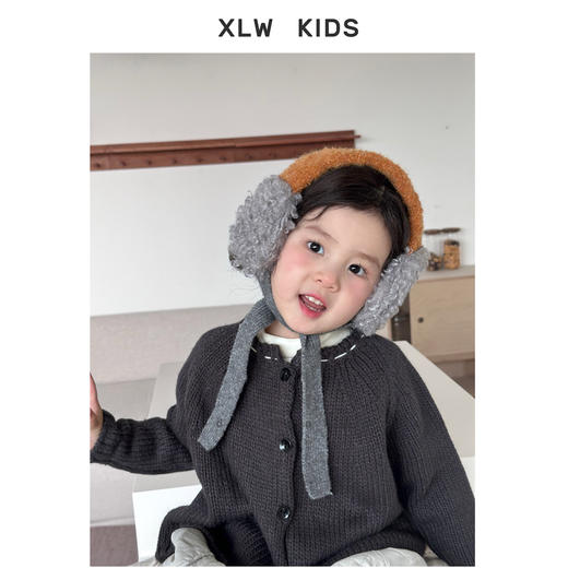 【YW】无忧购韩国新款拼色加厚羊羔毛儿童耳罩秋冬防冻保暖护耳男女宝宝耳捂子（截单后3-5天发货) 商品图3