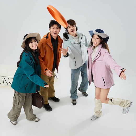 🌈高端局~【户外运动多巴胺色系三合一羽绒服冲锋衣E52-88888款】💥一衣三穿，防水防风 外套/冲锋衣/羽绒内胆 防水特殊面料，🌸小风小雨完全没在怕的 商品图0