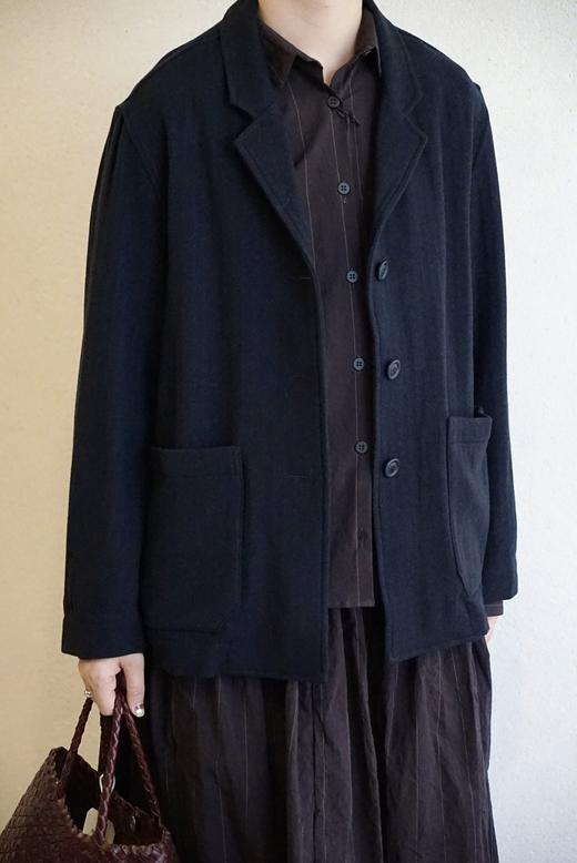 Bergfabel棕条纹修身款衬衣 商品图5