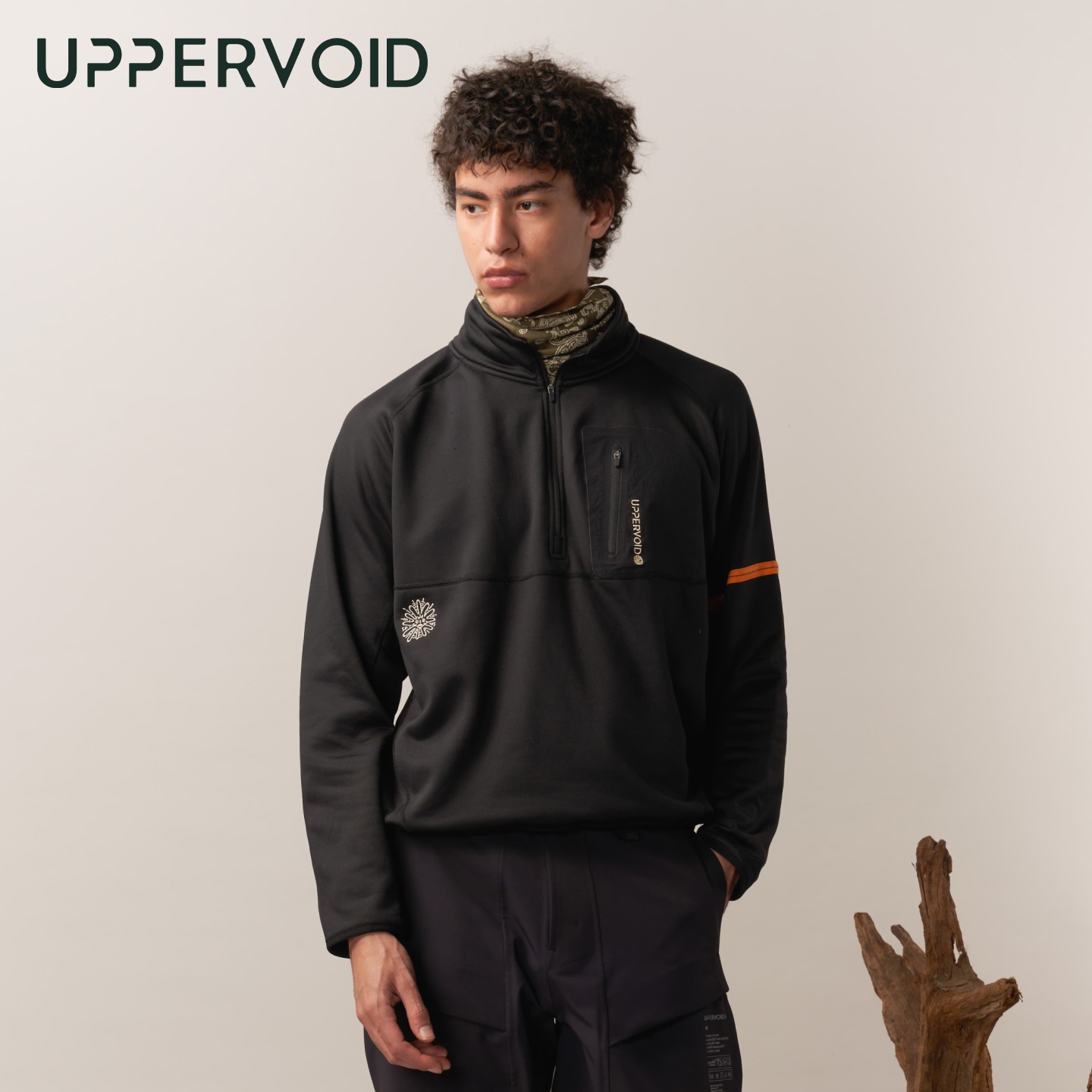 ANCILE单面抓绒衫户外防风保暖运动外套男款UPPERVOID二普纬度