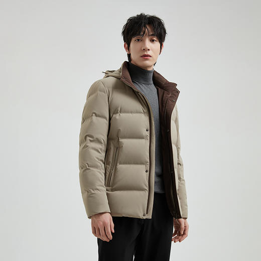 男士6188短款商务休闲羽绒服 甄选90白鸭绒（常熟羽绒服工厂购） 商品图7