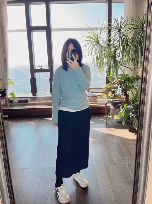 【体验羊绒】噢蜜ooomeooo冰雪蓝羊绒衫 商品图3