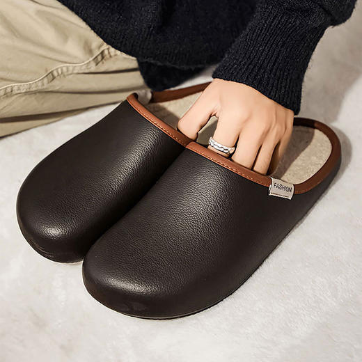 【加绒内里不惧严寒❗️舒适亲肤柔软护脚】家居棉拖高级感搭保暖软底个性户外勃肯鞋2025冬新韩版棉拖。ja 商品图3