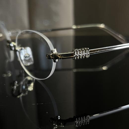 MIU家合金椭圆形眼镜 时尚超轻百搭装饰眼镜 商品图14