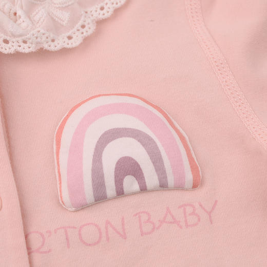 棉果果春季新品女宝卡通可爱5A抗菌纯棉爬衣对开连体衣M121722226017 商品图3