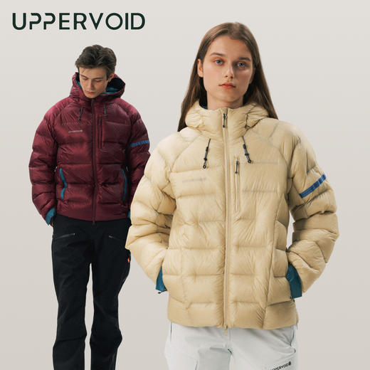 连帽羽绒服保暖排骨外套鹅绒吐司服男女冬新款UPPERVOID二普纬度 商品图0