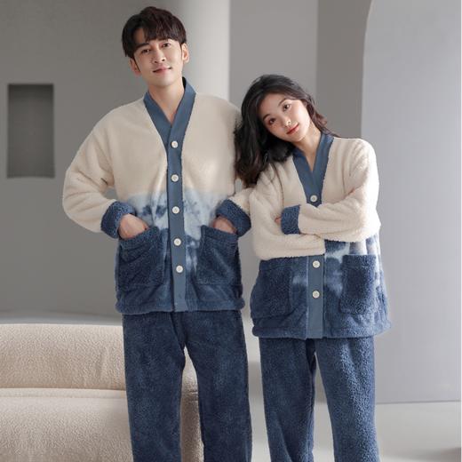 男女法兰绒家居服套装 | 厚实保暖防风 抗寒锁温 软软糯糯温暖整个冬季 多种款式任选 商品图1