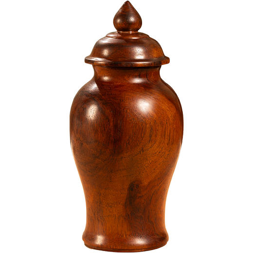 二十世纪	黄花梨一木整挖将军罐摆件 商品图5