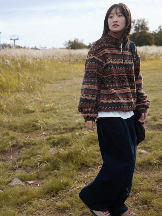 步履不停/5D43168C/灯芯绒直筒宽松长裤 商品图4