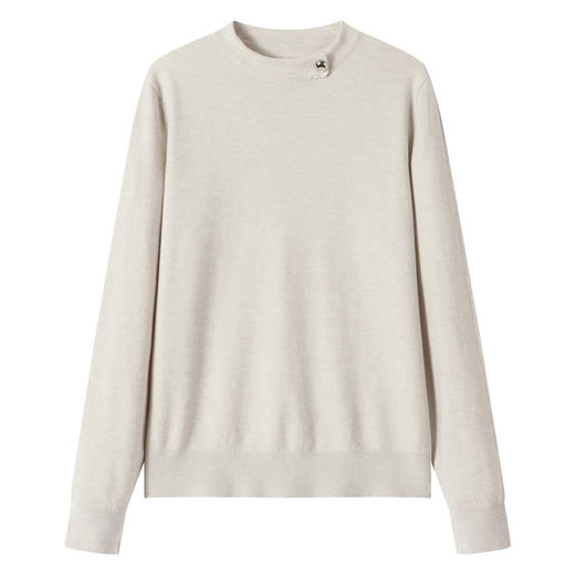 简风半高领套头毛衣，简约百搭修身显瘦针织衫CC8726 商品图4