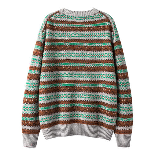 S·Y·C【LP雪景】重磅重工绞花加厚100纯山羊 绒毛衣女CYR240273 商品图3