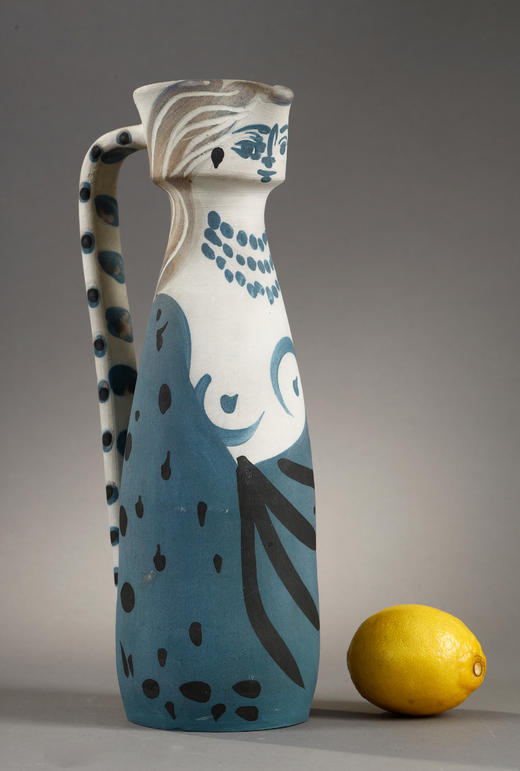 独角鹿西洋古董1955年代西班牙艺术巨匠毕加索与法国Madoura工坊合作出品限量装饰陶瓶「Femme (A.R.301) 女人像 301」 商品图1