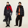 N°28 轻奢90鹅绒服女秋冬保暖高级感通勤宽松休闲连帽羽绒服外套8855A1Y237 商品缩略图4