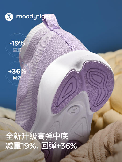 运动时尚男女儿童鞋弹力一体织防滑舒适58543302【专属】 商品图3