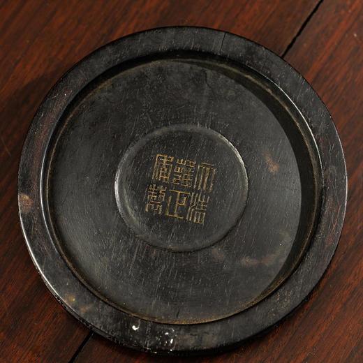 清	紫檀嵌银丝龙纹器座 商品图4