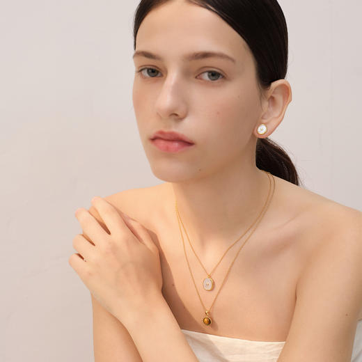 【微信专享款】ARSIS｜秘密花园系列 虎眼纳财麻花吊坠项链 商品图10