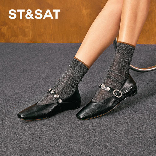 星期六摩登扣带一脚蹬玛丽珍SSD3111577 商品图3