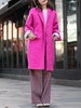 TYNVIE 纯羊毛超大号纽扣外套 - 霓虹粉 商品缩略图1