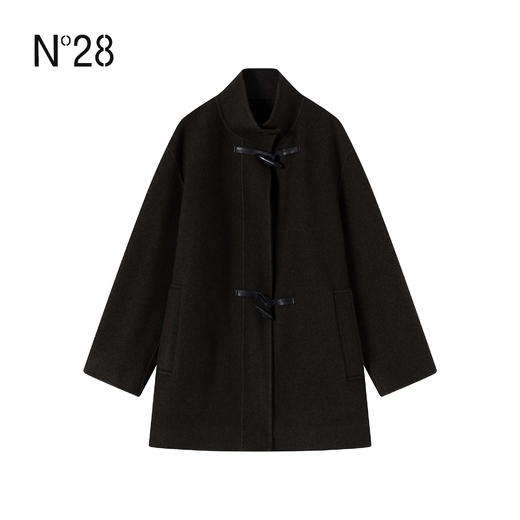 N°28 冬款山羊绒双扣大衣女秋冬宽松呢子外套 8855A1D535  商品图2