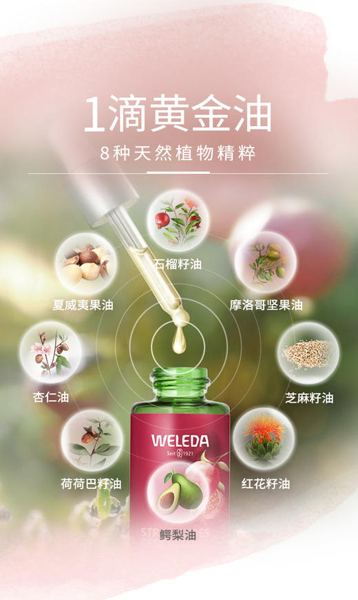 【品牌旗舰】WELEDA维蕾德石榴玛卡肽面部精华油 30ml 商品图2