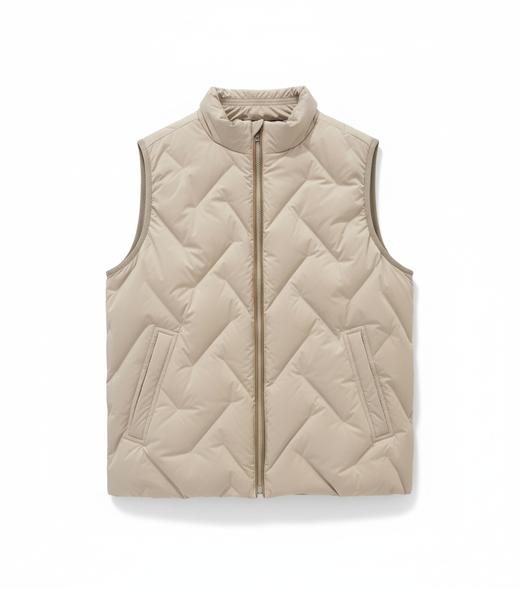 G2000男装FW25商场同款【防泼水/防静电/多面弹】保暖羽绒马甲58193018 商品图3