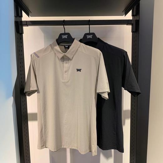 P家男士短袖弹力面料拼接有质感/光泽/骨感透气舒适高品质M225096 商品图0