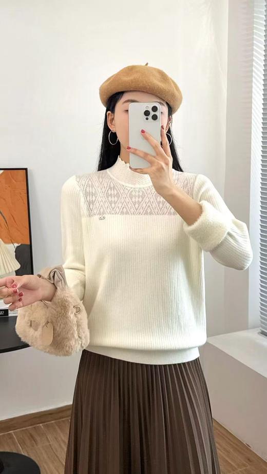 【GZ】无忧购 冬季加绒时尚温柔妈妈装针织打底衫3362#（截单后3-5天发货） 商品图1