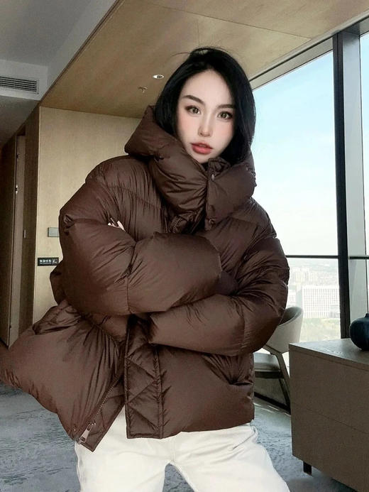 【高品质私服】【ED短款连帽羽绒服】轻盈、保暖、不臃肿，一点负重感也没有N1120-CC【无标出货 介意慎拍】 商品图8
