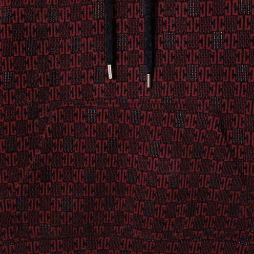 WY1417SDSA男士秋冬新款痞帅男装简约提花字母绒毛连帽卫衣百搭时尚上衣 商品图3