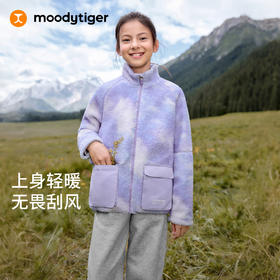 【大J专属】男女童时尚印花运动风加绒保暖外套54210401/54110402