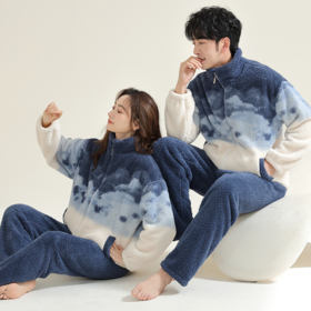 男女法兰绒家居服套装 | 厚实保暖防风 抗寒锁温 软软糯糯温暖整个冬季 多种款式任选