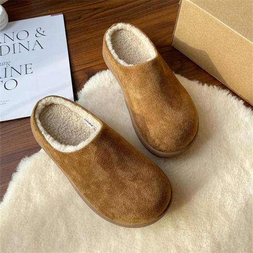 XGXC 小土豆勃肯鞋女鞋 | 加绒设计、温暖舒适、慵懒休闲、秋冬出行百搭 商品图3