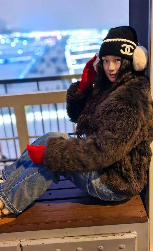 香家冬季新款熊猫帽毛线羊毛针织帽 商品图8