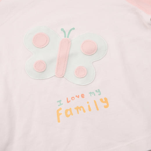 棉果果春季新品女宝卡通柔软舒适5A抗菌纯棉套头T恤M121140226027 商品图3