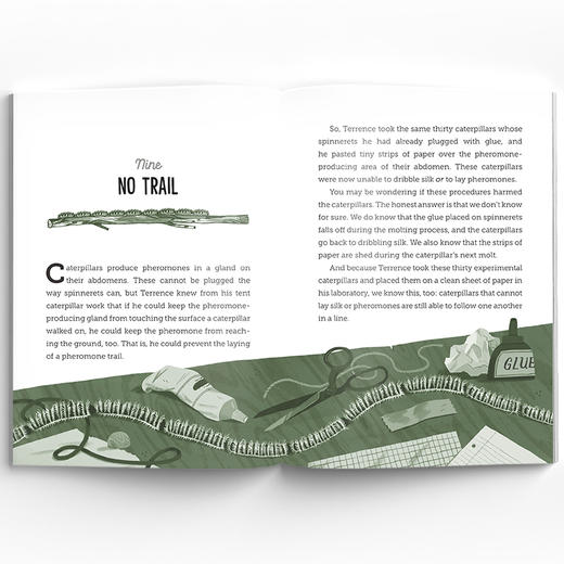One Long Line: Marching Caterpillars and the Scientists Who Followed Them 一条长线：行进的毛虫与追踪它们的科学家 平装原版引 商品图4