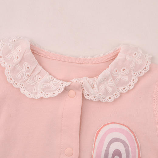 棉果果春季新品女宝卡通可爱5A抗菌纯棉爬衣对开连体衣M121722226017 商品图2