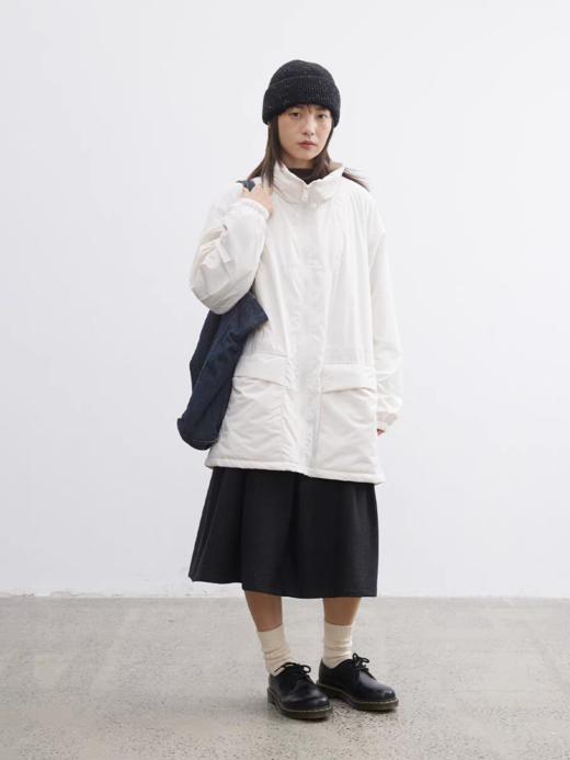 步履不停/5D25010C/100羊毛填充超轻保暖立领中长款棉服 商品图0