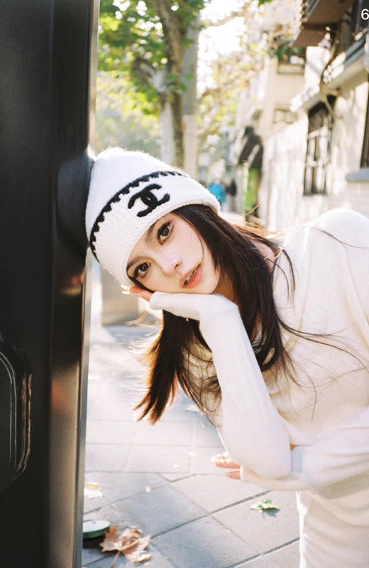 香家冬季新款熊猫帽毛线羊毛针织帽 商品图6