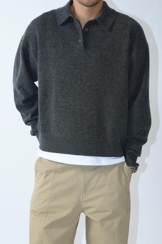 男款针织POLO衫毛衣hu002 商品图3